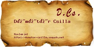 Dömötör Csilla névjegykártya